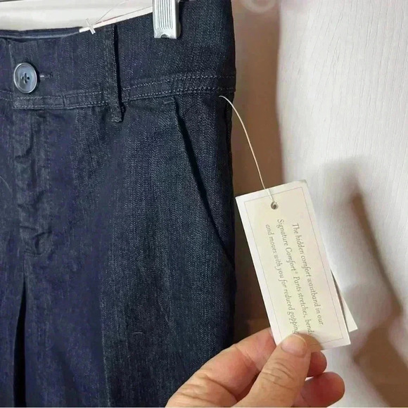 Christopher Banks Denim Trouser Jeans Women 4 Dark Wash Classic Fit Straight NWT - Picture 4 of 9